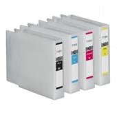 Compatible Epson T7551/T7552/T7553/T7554 Full Set of High Capacity Ink Cartridges (Black/Cyan/Magenta/Yellow)

